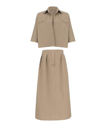 ست كت كوتاه و دامن زنانه السانا مدل 1861