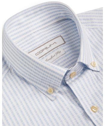 پیراهن لینن مردانه کروم مدل 2510127