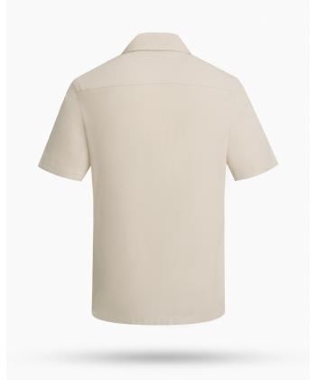 پیراهن آستین کوتاه لینن مردانه کروم مدل 2510131