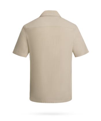 پیراهن آستین کوتاه لینن مردانه کروم مدل 2510131