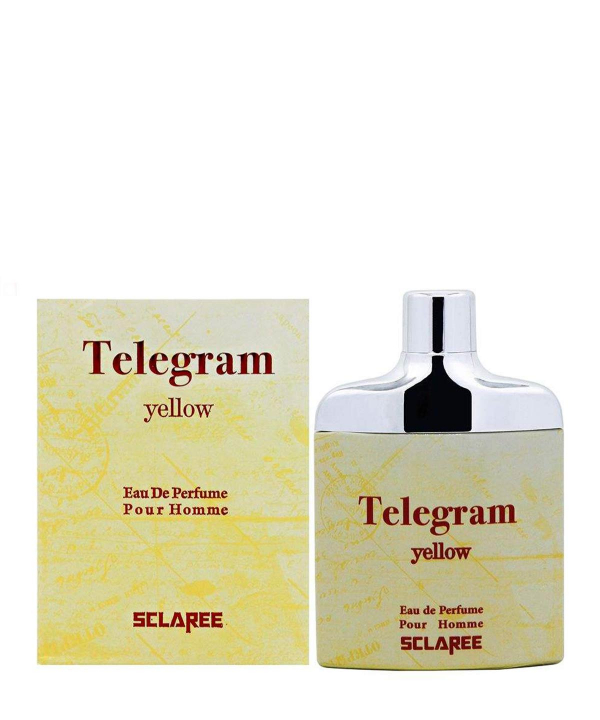 ادوپرفیوم مردانه اسکلاره Sclaree مدل Telegram Yellow حجم 82 میلی‌لیتر