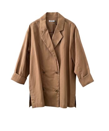 مانتو لينن زنانه سرژه مدل 2166294