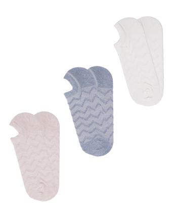 جوراب ساق کوتاه زنانه کوتون مدل 6SAK80162AA بسته 3 عددی