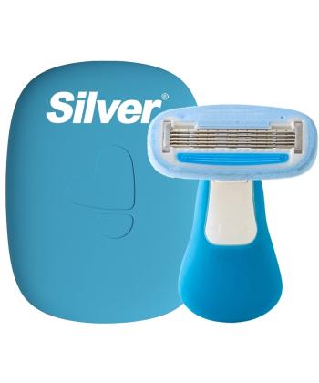 خودتراش زنانه سيلور مدل Gloria5 GO دسته با 3 تيغ يدك و هاردكيس