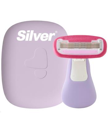 خودتراش زنانه سیلور مدل Gloria5 GO دسته با 3 تیغ یدک و هاردکیس