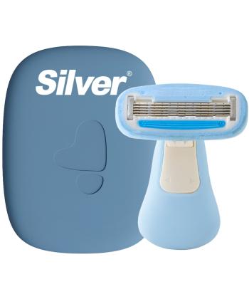 خودتراش زنانه سيلور مدل Gloria5 GO دسته با 3 تيغ يدك و هاردكيس