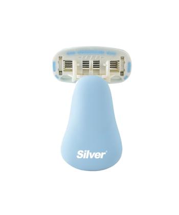 خودتراش زنانه سيلور مدل Gloria5 GO دسته با 3 تيغ يدك و هاردكيس