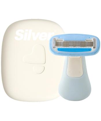 خودتراش زنانه سيلور مدل Gloria5 GO دسته با 3 تيغ يدك و هاردكيس