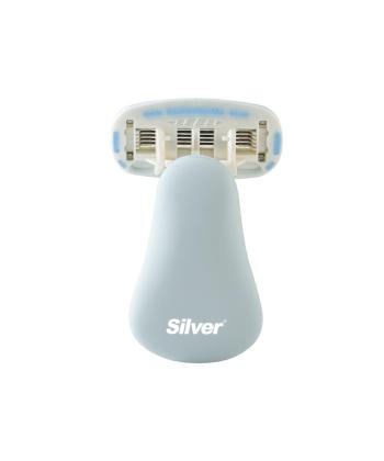 خودتراش زنانه سيلور مدل Gloria5 GO دسته با 3 تيغ يدك و هاردكيس