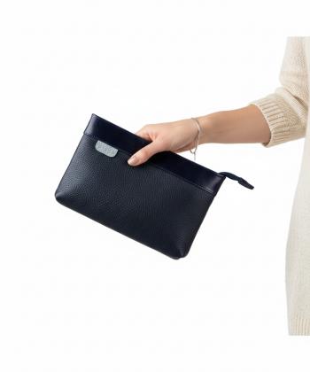 فولدر زنانه چرم طبيعي كروكو مدل بردين