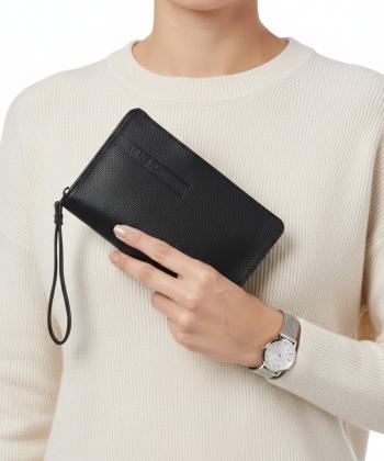 كيف پاسپورتي چرم طبيعي كروكو مدل نامور