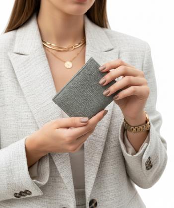 جا كارتي چرم طبيعي كروكو مدل آرسس