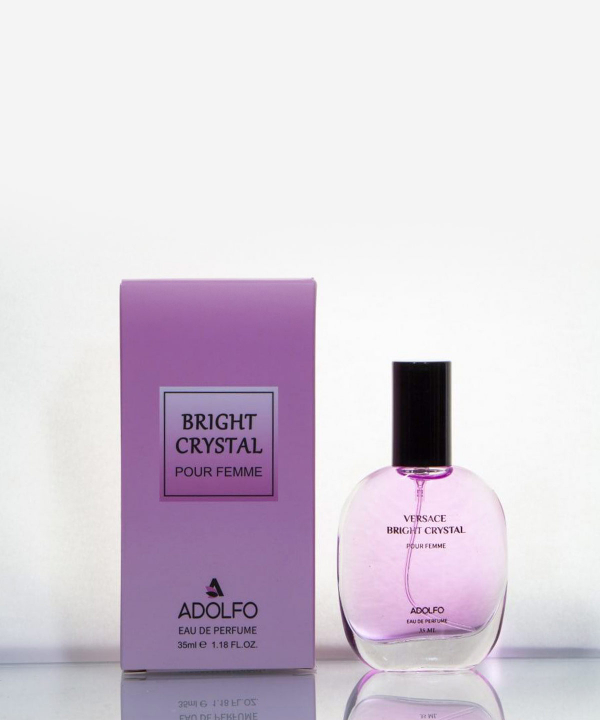عطر جیبی زنانه آدولفو Adolfo مدل Bright Crystal حجم 35 میلی‌لیتر