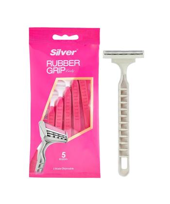 خودتراش زنانه سيلور مدل Rubber Grip بسته 5 عددي