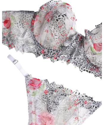 ست سوتین و شورت زنانه ژینا مدل 2006-8