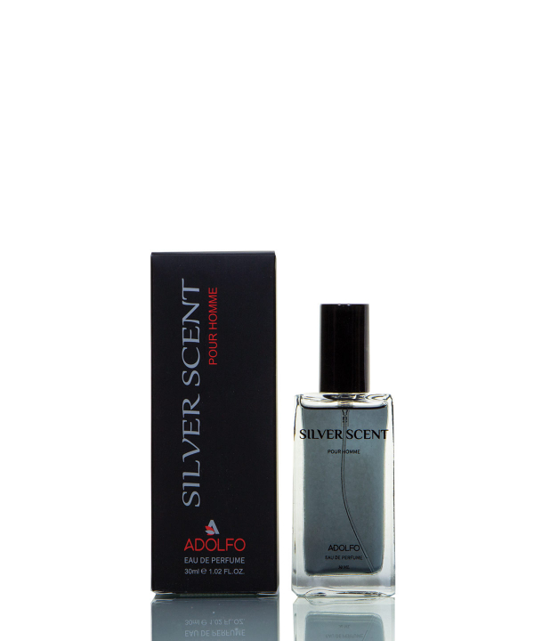 عطر جیبی مردانه آدولفو Adolfo مدل Silver Scent حجم 30 میلی‌لیتر