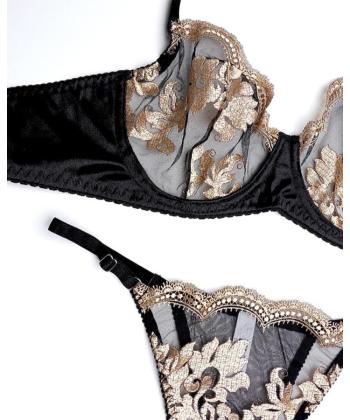 ست سوتین و شورت زنانه ژینا مدل 1009-6