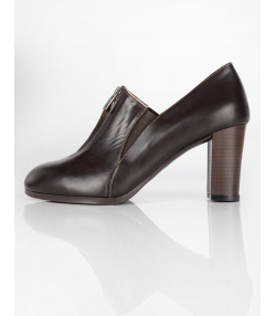 کفش پاشنه بلند زنانه چرم طبیعی چرم مشهد Mashad Leather مدلJ2359-001