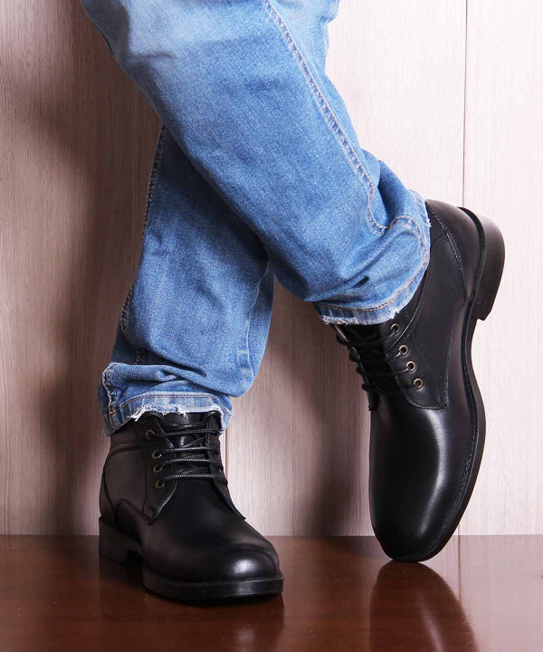 نیم بوت چرم مردانه شهر چرم Leather City مدل F6038