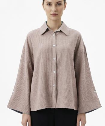 شوميز لينن زنانه بهبود مدل 701619