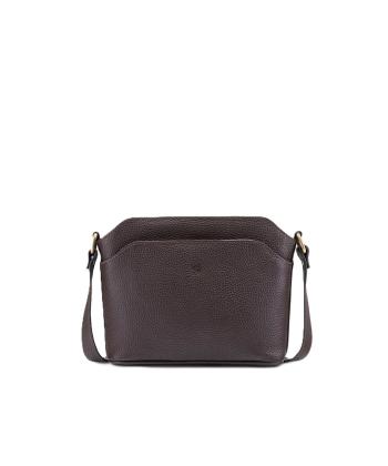 کیف دوشی زنانه چرم طبیعی نوین چرم Novin Leather مدل پرنیا