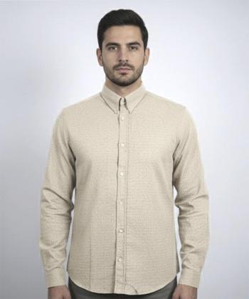 پیراهن آستین بلند لینن مردانه فریولی مدل 11124