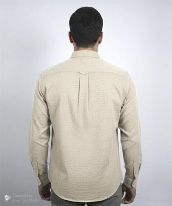 پیراهن آستین بلند لینن مردانه فریولی مدل 11124