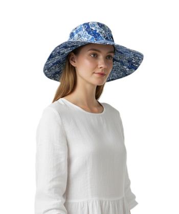 کلاه ساحلی زنانه تارتن مدل 21221776