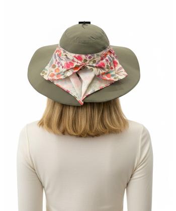 کلاه ساحلی زنانه تارتن مدل 22623101