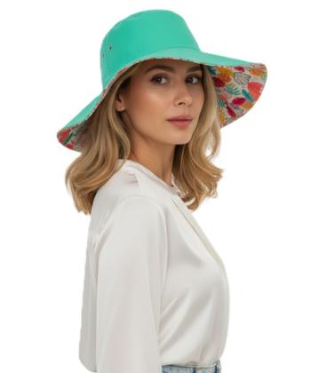 کلاه ساحلی زنانه تارتن مدل 21224276