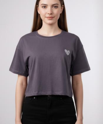 تیشرت آستین کوتاه نخی زنانه بهبود مدل 712129