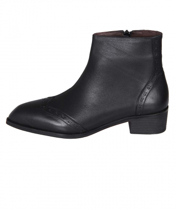 نیم بوت چرم زنانه شهر چرم Leather City مدل F4101