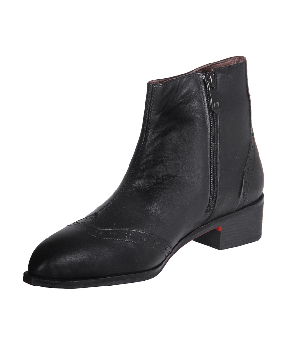 نیم بوت چرم زنانه شهر چرم Leather City مدل F4101