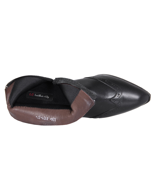 نیم بوت چرم زنانه شهر چرم Leather City مدل F4101