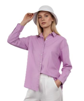 شوميز لينن آستین بلند زنانه بهبود مدل 701650