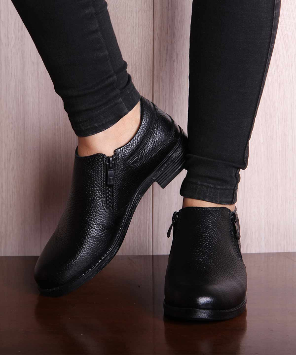 کفش چرم زنانه شهر چرم Leather City مدل KA12