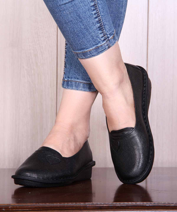 کفش چرم زنانه شهر چرم Leather City مدل IR01032