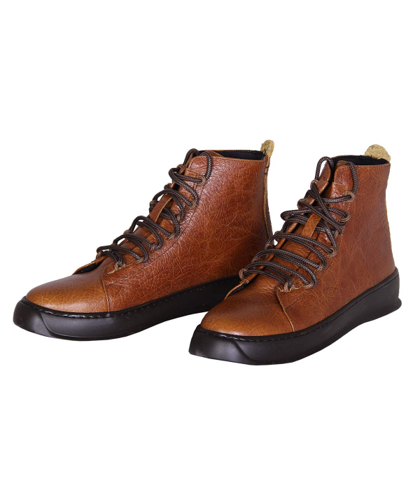 نیم بوت چرم زنانه شهر چرم Leather City مدل F4108