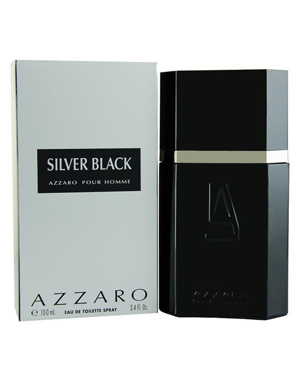 ادوتویلت مردانه آزارو مدل Silver Black
