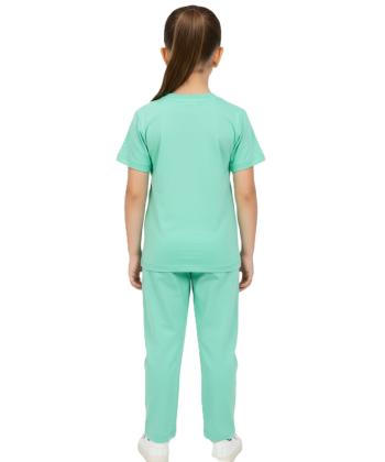 تيشرت و شلوارك دخترانه مندوست مدل 105060