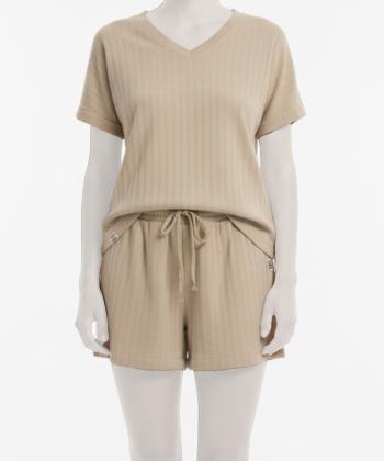 ست تیشرت و شلوارک زنانه جامه پوش آرا مدل 4022023451