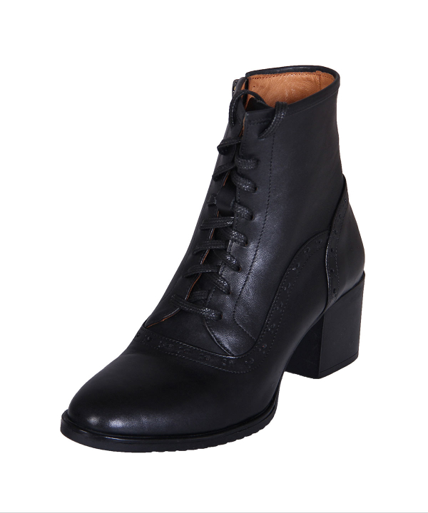 نیم بوت چرم زنانه شهر چرم Leather City مدل IR01031