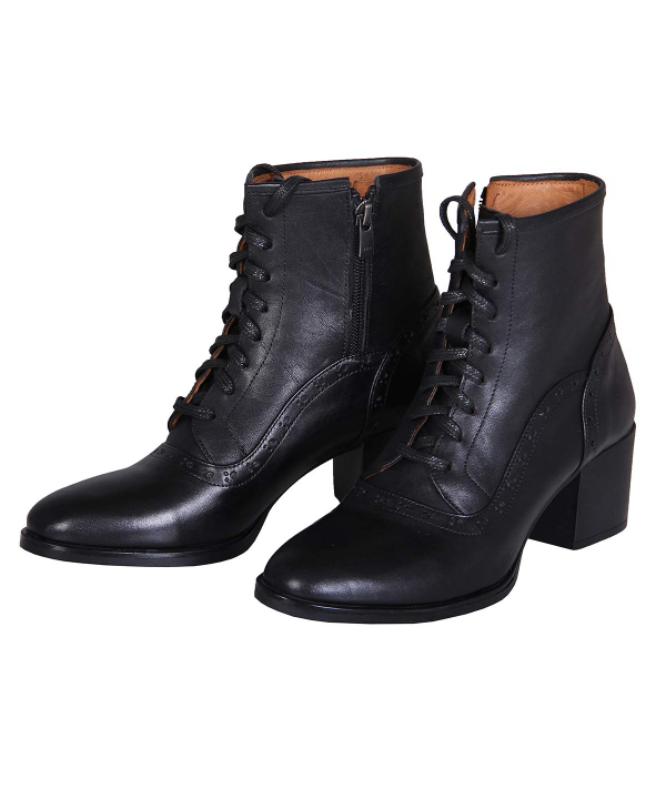 نیم بوت چرم زنانه شهر چرم Leather City مدل IR01031
