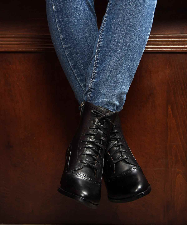 نیم بوت چرم زنانه شهر چرم Leather City مدل IR01031