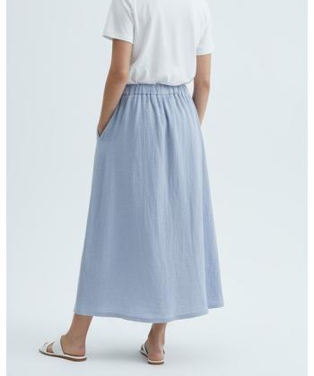 دامن بلند لینن زنانه بهبود مدل AM-BEH-402105