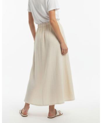 دامن بلند لینن زنانه بهبود مدل AM-BEH-402105