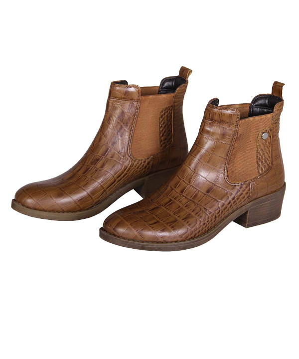 نیم بوت چرم زنانه شهر چرم Leather City مدل KD41
