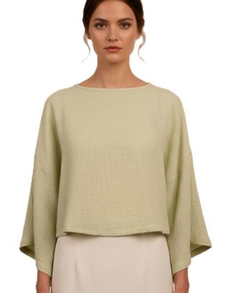 بلوز لينن زنانه بهبود مدل 711034