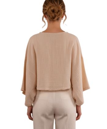 بلوز لينن زنانه بهبود مدل 711034