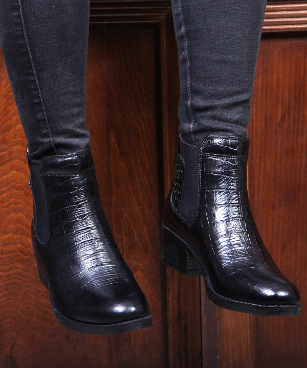 نیم بوت چرم زنانه شهر چرم Leather City مدل KD41